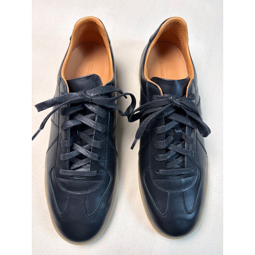 Beckett Simonon Morgen Trainers Men’s 11 Black Leather Gum Sole Sneakers